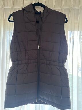 Swiss Tech Brown Hooded Vest